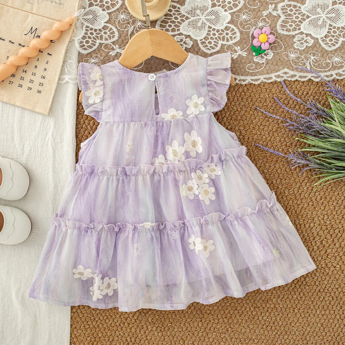Girls’ Dress Floral Tulle