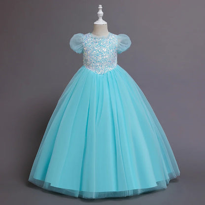 Long Princess Party Dress for Girls – Candy Colors Dream Look