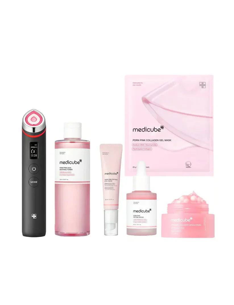 Conjunto MEDICUBE PDRN Peptide Booster Pro Preto