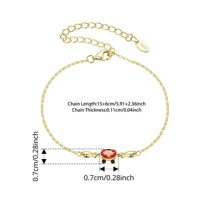 Ruby Crab Bracelet