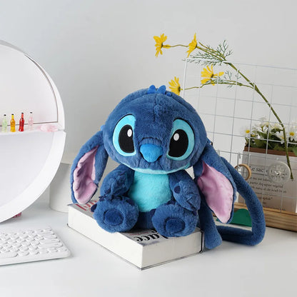 Plush Blue Character Backpack