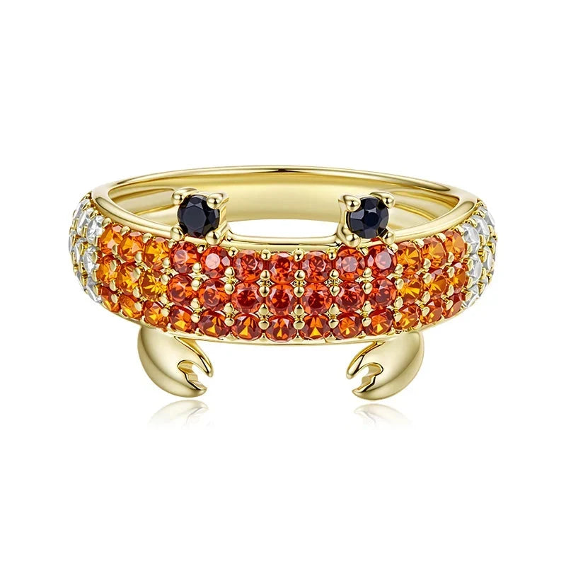 Ruby Crab Ring