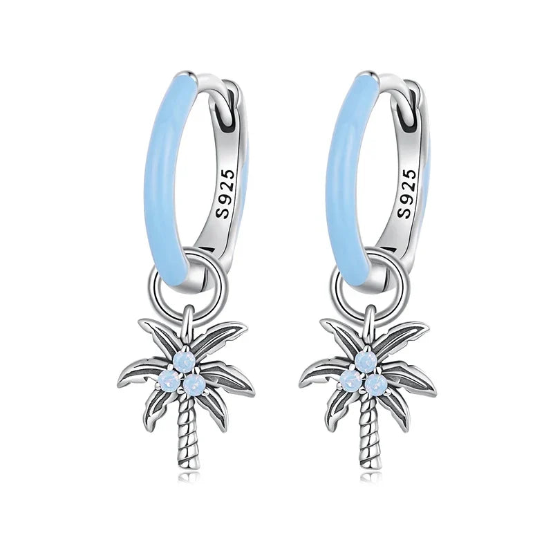 Tropical Palm Earrings