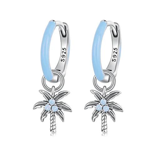 Tropical Palm Earrings