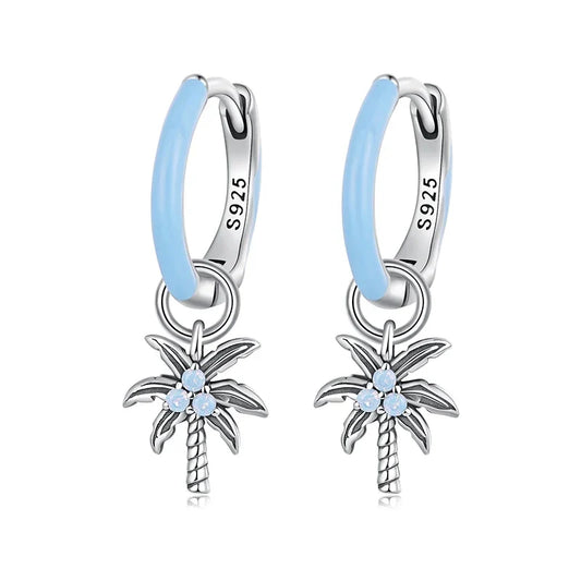 Tropical Palm Earrings