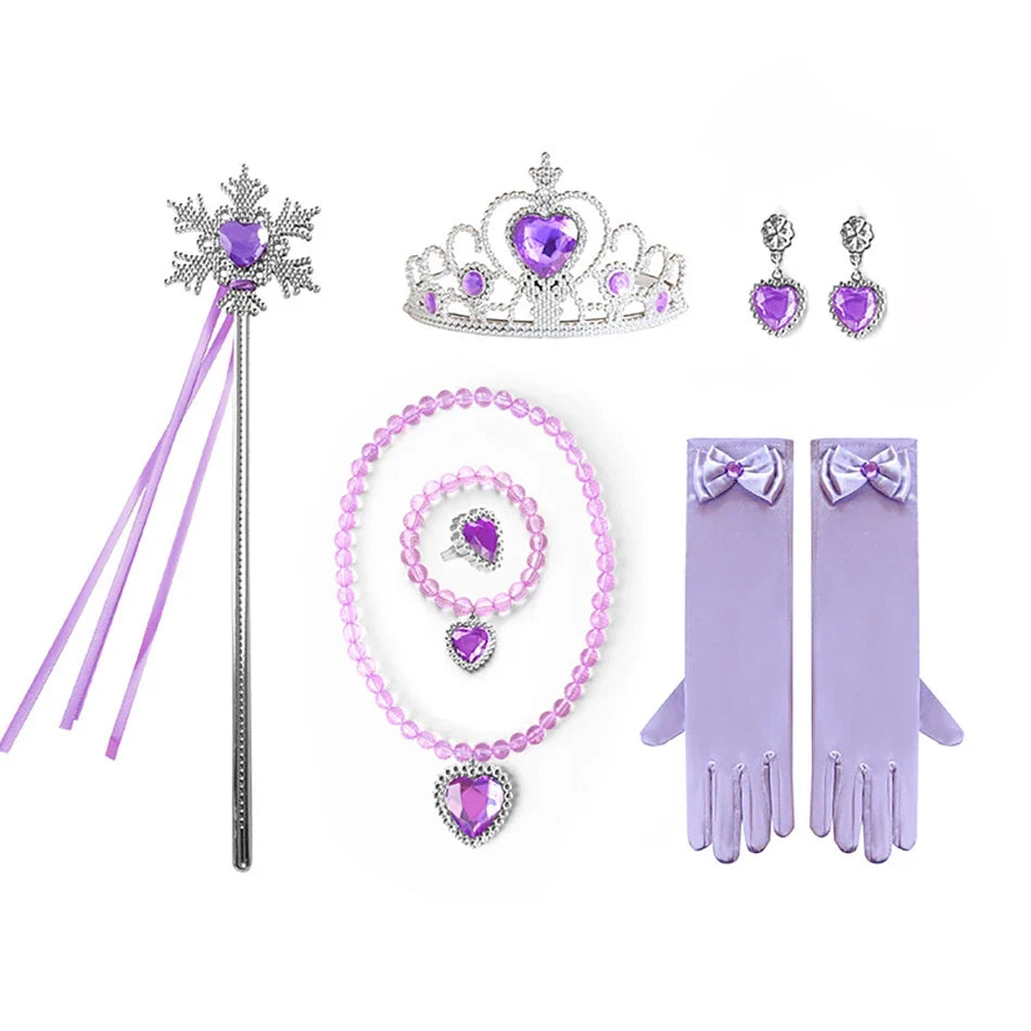 Tower Princess Accessory Set – Braided Wig, Crown, Wand & Jewelry