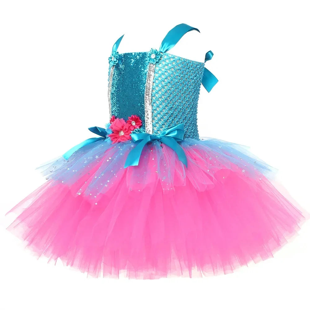 Glitter Troll-Inspired Kids Costume