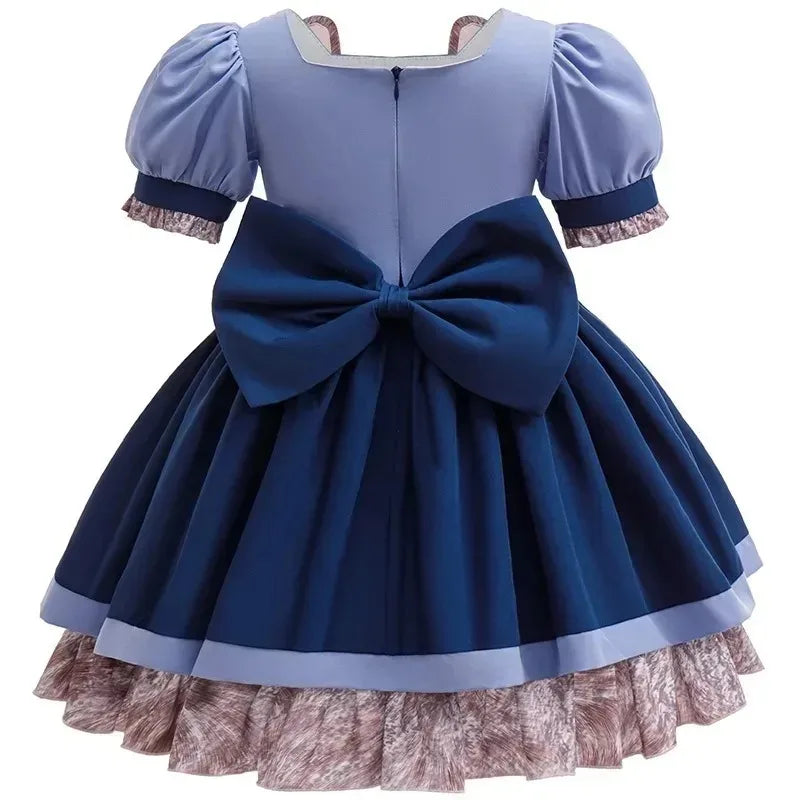 Blue Bunny Police-Style Costume Dress for Girls