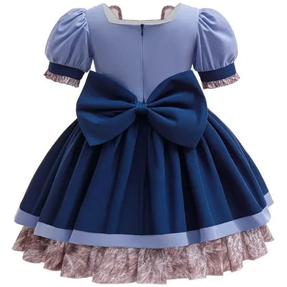 Blue Bunny Police-Style Costume Dress for Girls