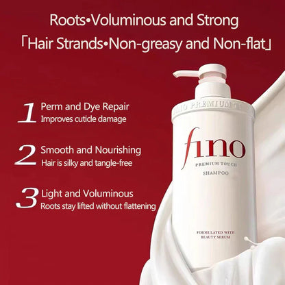 Shampoo Fino Shiseido Premium Touch (Fabricado no Japão) – 550ml - imagem 2