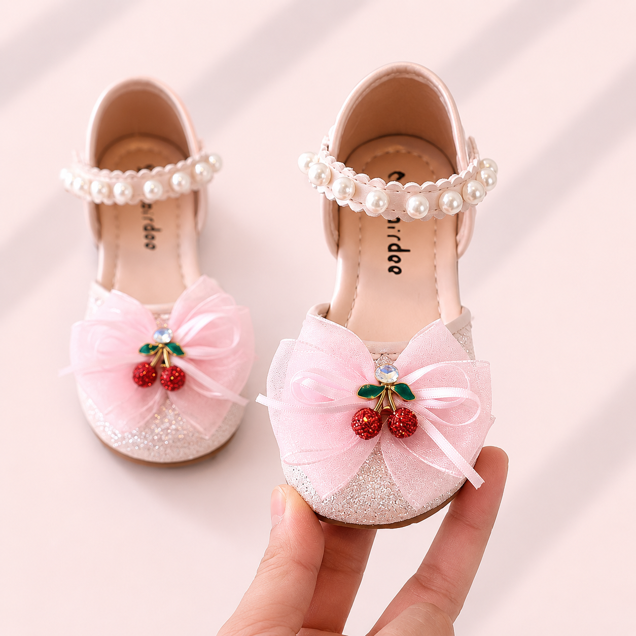 Cherry Blossom Glitter Flats