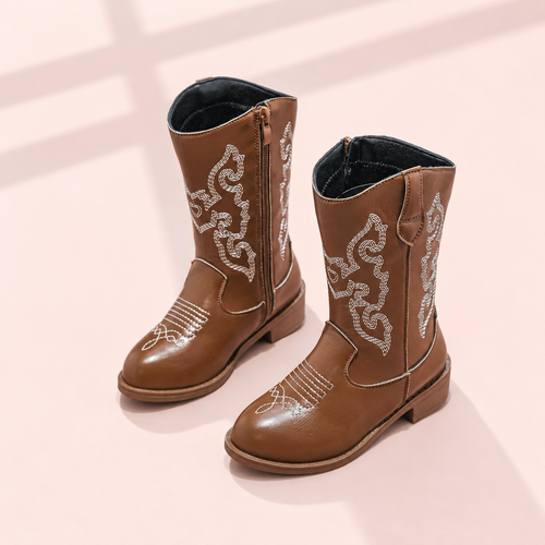 Little Cowgirl Embroidered Boots