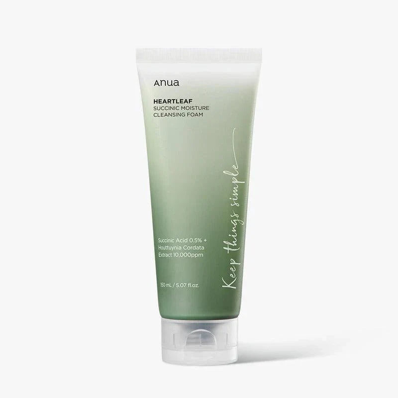 ANUA Heartleaf Succinic Moisture Espuma de Limpeza 150ml