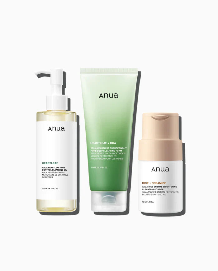 Trio de limpeza ANUA Hero