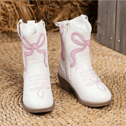 Bow Charm Cowgirl Boots
