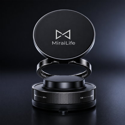 MiraiDrive™ | U-POWER 強力マグネット車載ホルダー — 360°回転・全機種対応