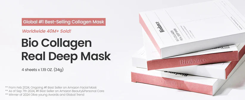 Conjunto de máscaras BIODANCE (algas marinhas refrescantes 4ea + biocolágeno 4ea) - imagem 3