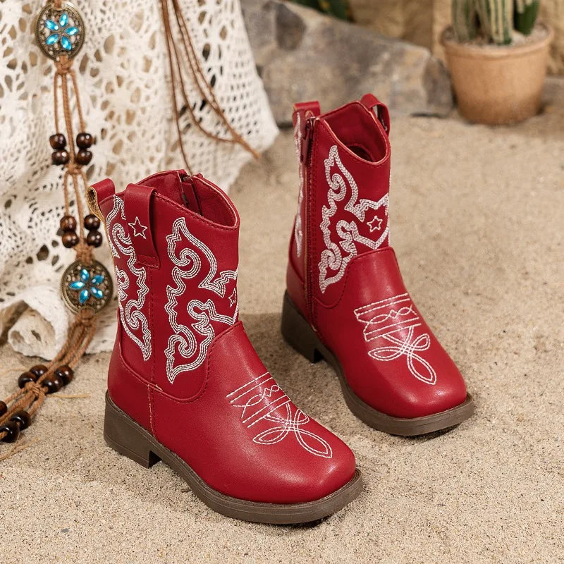 Embroidered Western Cowgirl Boots