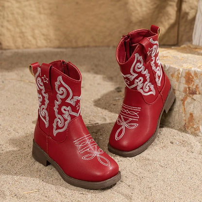 Embroidered Western Cowgirl Boots