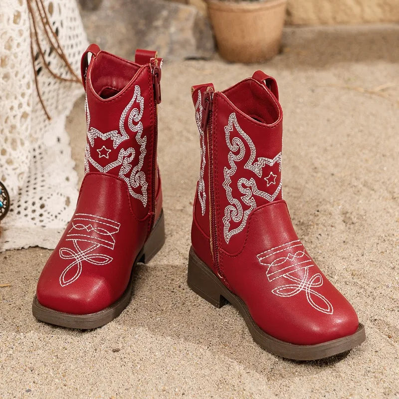 Embroidered Western Cowgirl Boots