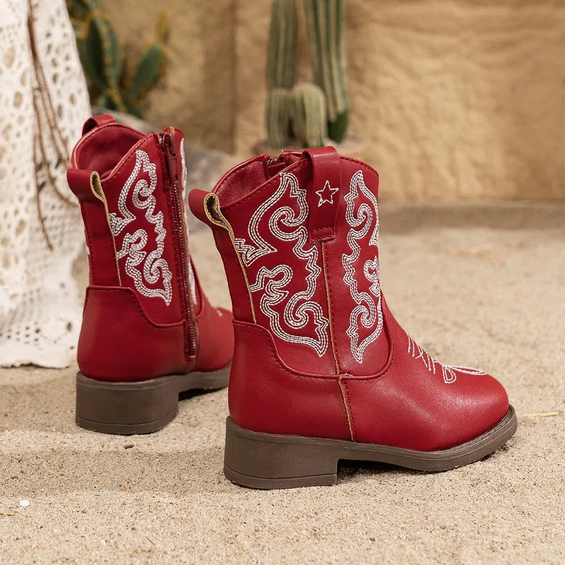 Embroidered Western Cowgirl Boots
