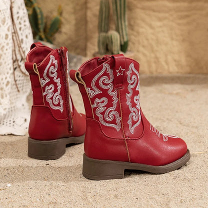 Embroidered Western Cowgirl Boots