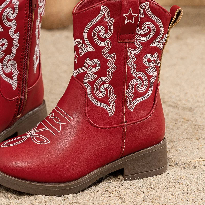 Embroidered Western Cowgirl Boots