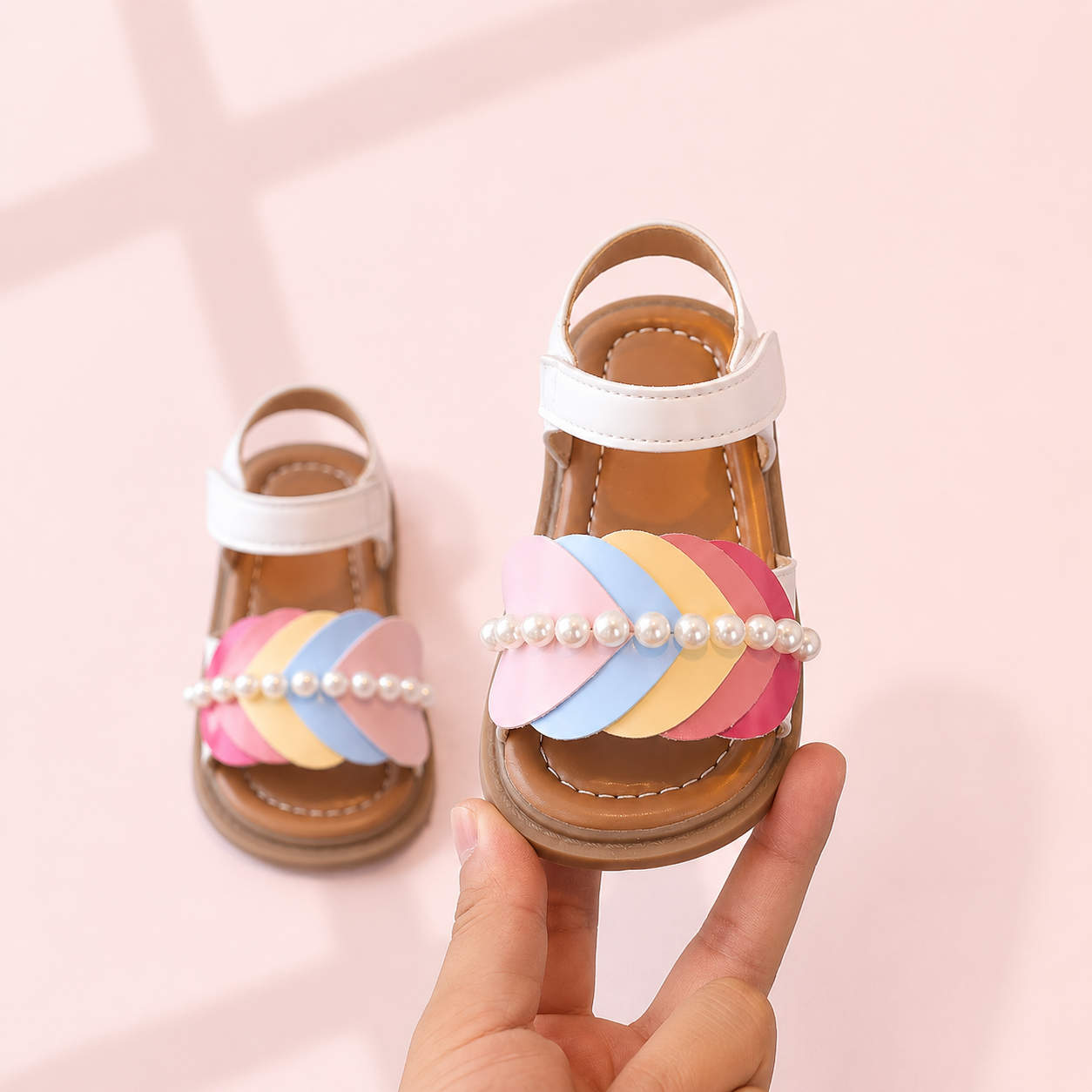 Rainbow Pearl Sandals