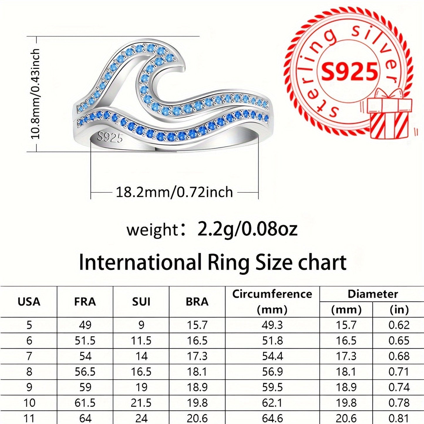 Wave Silver Ring