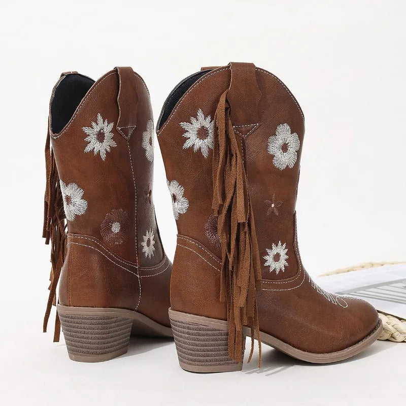 Floral Cowgirl Boots