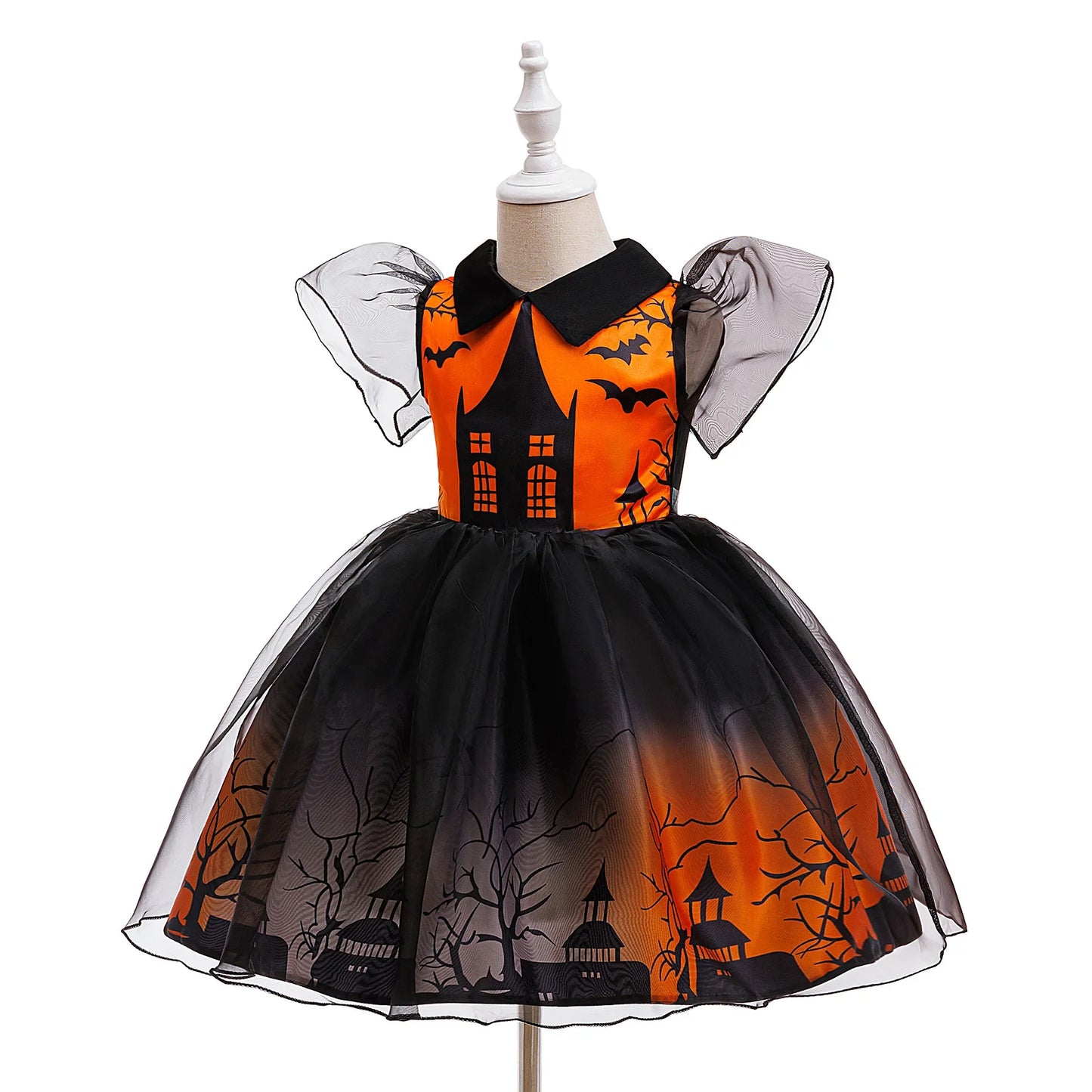 Ghost Castle Halloween Tutu Dress