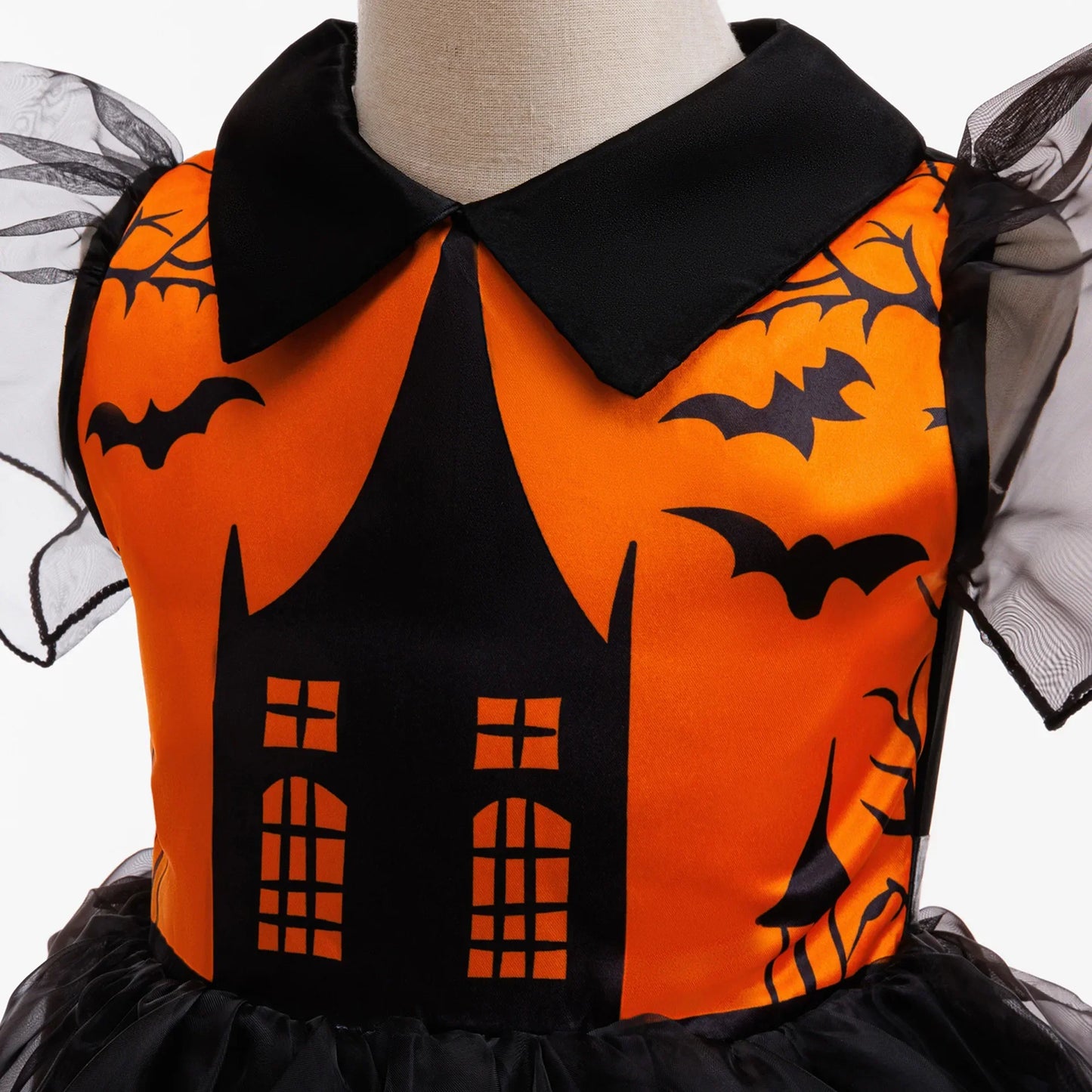 Ghost Castle Halloween Tutu Dress