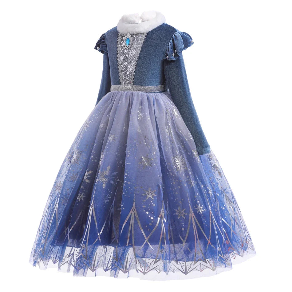 Ice Princess Costume – Velvet & Snowflake Tulle