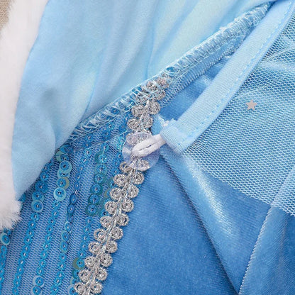 Ice Queen Plush Collar Costume for Girls