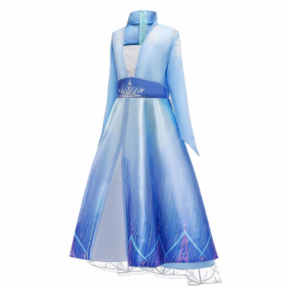 Ice Queen Snow Sparkle Princess Dress