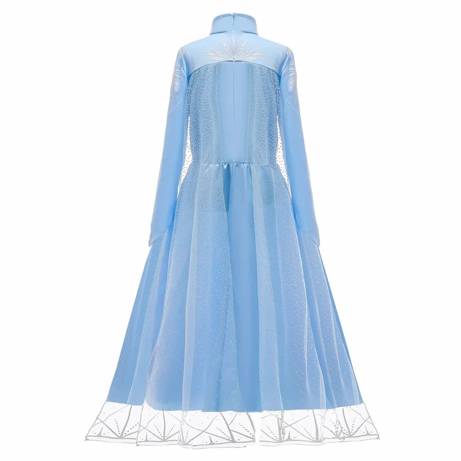 Ice Queen Snow Sparkle Princess Dress