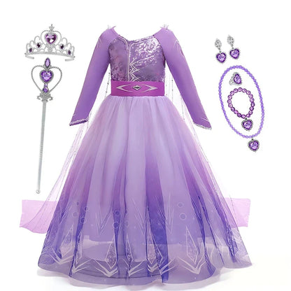 Lilac Ice Queen Princess Dress