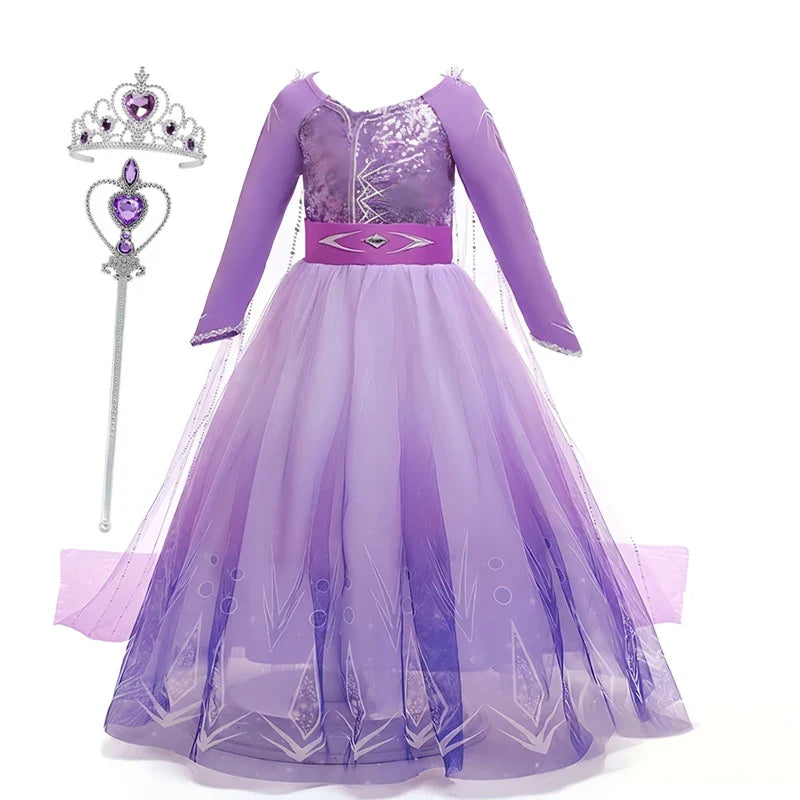 Lilac Ice Queen Princess Dress