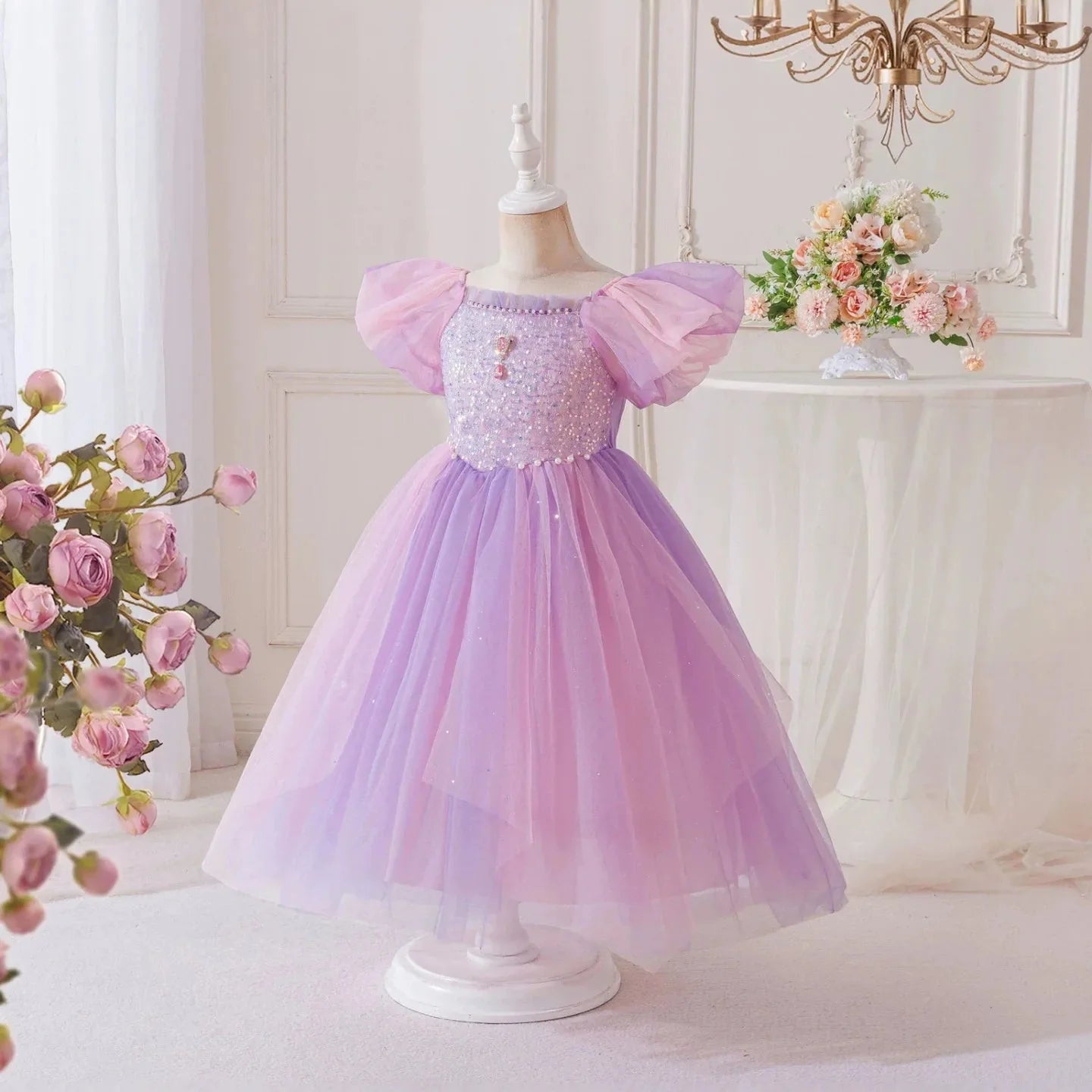 Lilac Tower Princess Dress