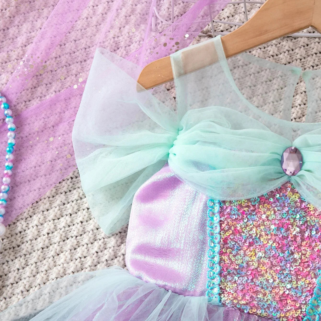Little Sea Sparkle Mermaid Costume Dress