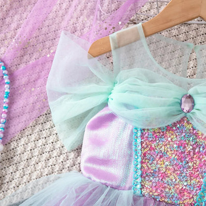 Little Sea Sparkle Mermaid Costume Dress