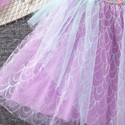 Little Sea Sparkle Mermaid Costume Dress