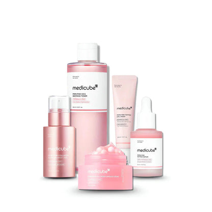 Conjunto de injeção rosa de peptídeo MEDICUBE PDRN