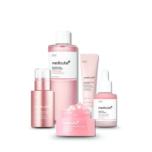 Conjunto de injeção rosa de peptídeo MEDICUBE PDRN