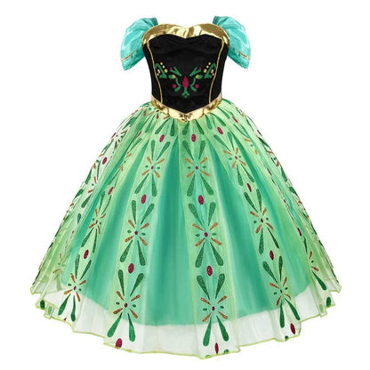Princess Green Dress & Accessory Set