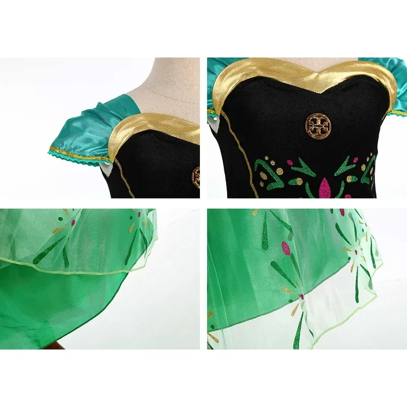 Princess Green Dress & Accessory Set