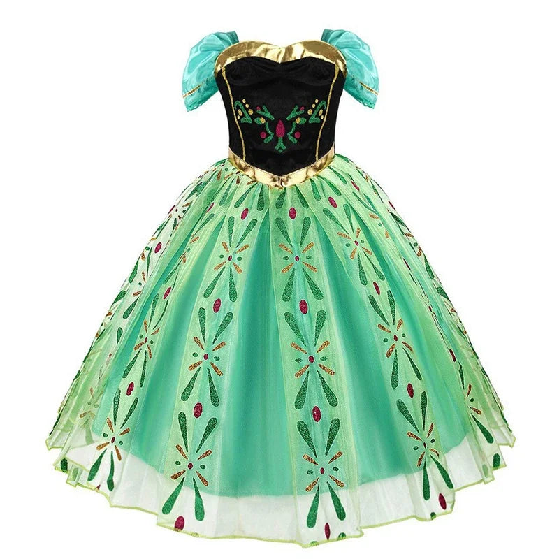 Princess Green Dress & Accessory Set