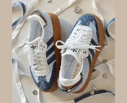 Adidas Samba Silver Metallic Cracked Leather (Special Edition)