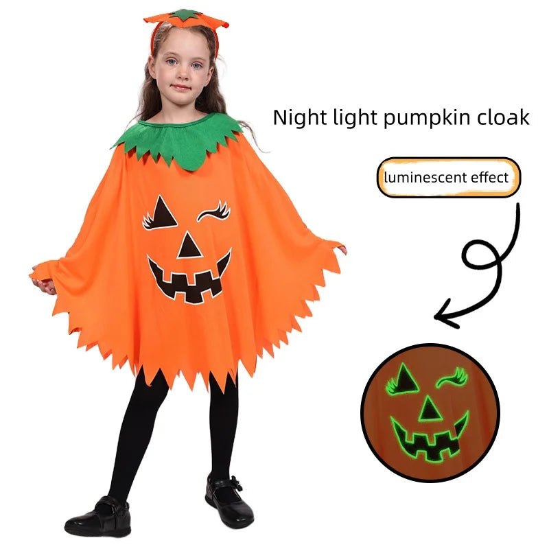 Pumpkin Glow Cloak One Size