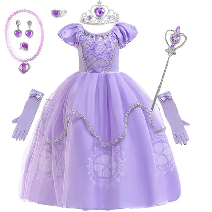 Purple Princess Gown & Accessory Set